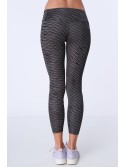 Dark gray patterned sports leggings MR15285 - Online store - Boutique